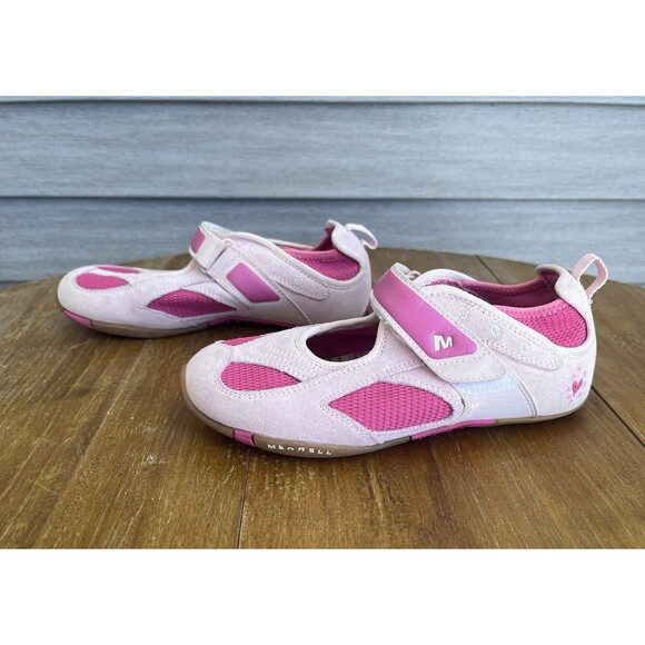 Merrell Pacific Jump Breeze Hiking Sandals Shoes Girl 2 Means Girls Barbie Pink - Picture 2 of 9